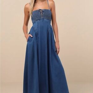 Denim Maxi Dress